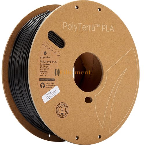 Polymaker PolyTerra PLA 1.75 mm  1kg  Fekete
