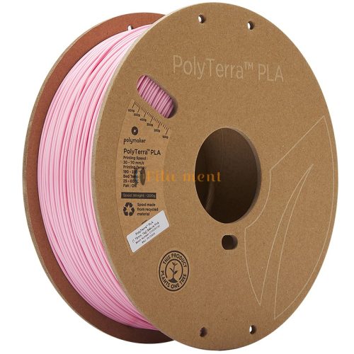 Polymaker PolyTerra  PLA 1.75 mm  1kg  Rózsaszín
