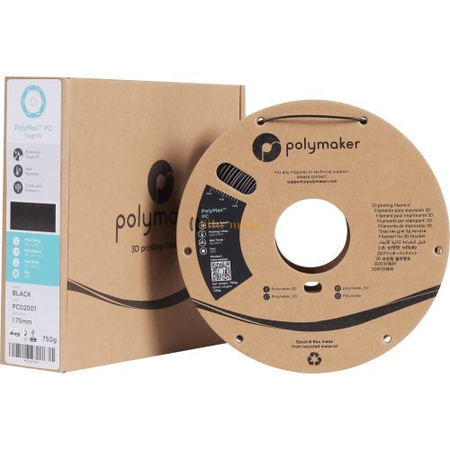 Polymaker PolyMax Tough PC - 1.75mm - 750g - Fekete